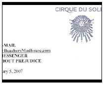 Cirque du Soliel Issues Cease and Desist Against Jeff Beacher
