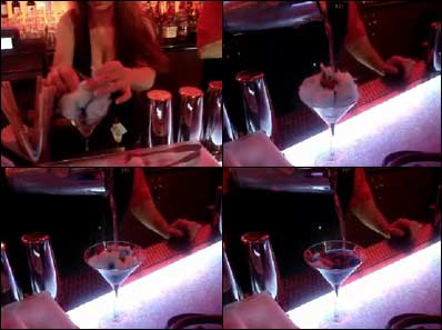 Lucky Strike Lanes Cotton Candy Martini