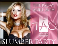 Thursday Slumber Party at Tao