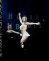 Britney Spears Doesn't Stay Onstage Long in Vegas
