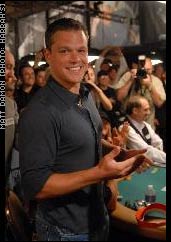 Winning Players Ante Up For Africa - Matt Damon