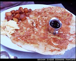 Hash House a Go Go Las Vegas brown sugar banana flapjack [photo by Michelle Snow]