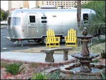 Airstream trailer at KOA Circus Circus Las Vegas