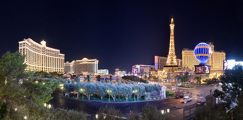 Bellagio, Caesars Palace and Paris